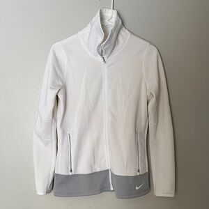 Nike Women's White and Gray Ski Jacket
